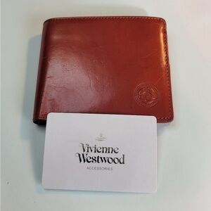 Vivienne Westwood Dark Red Leather Wallet